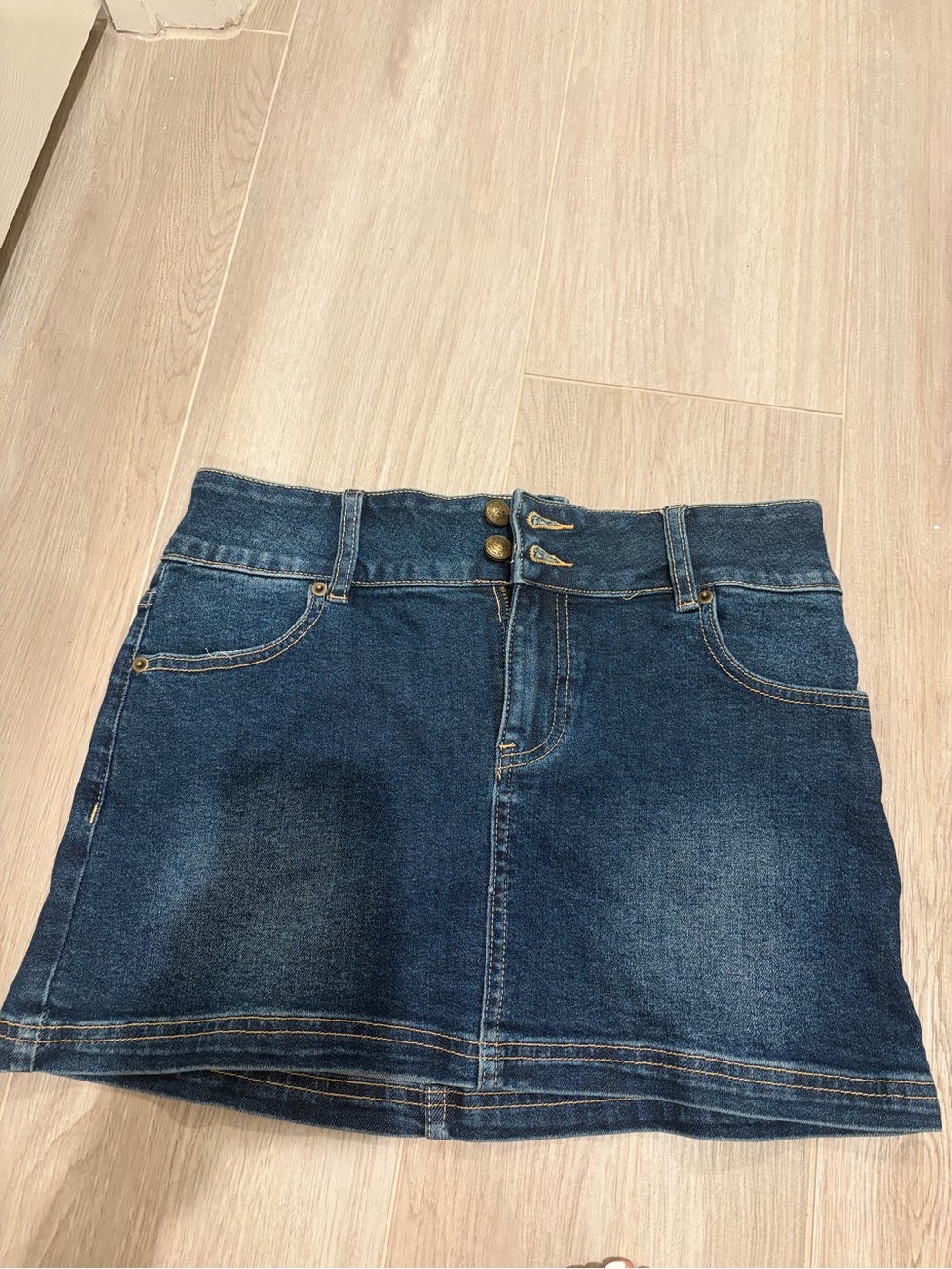 Princess Polly Dark Blue Denim Mini Skirt